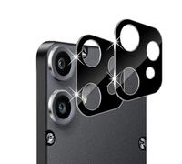 Holilo Cámara Trasera Lente Protector de Lente de Cámara per Nothing CMF Phone 2 Pro, [2 Piezas] Cristal Templado Protector de Cámara HD Anti Rasguños -Negro