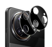 Holilo Cámara Trasera Lente Protector de Lente de Cámara per Xiaomi Poco F7 Ultra 5G, 2 Piezas Cristal Templado Protector de Cámara HD Anti Rasguños -Negro
