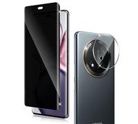 Holilo para Honor Magic 7 Lite Protector de Pantalla Privacidad + Protector cámara Cristal Templado, 【1+1】 Piezas Anti Espía Privacy Vidrio Película HD Vidrio Templado Anti-Arañazos