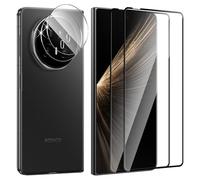 Holilo Para Honor Magic V5 Protector de Pantalla Cristal Templado + Protector cámara, [2+2 Piezas] 3D 9H Dureza HD Vidrio Templado Anti-Arañazos Sin Burbujas Glass