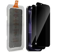 Holilo para iPhone 17e/17 e/iPhone 16e Protector de Pantalla de Privacidad [Instalación Automática] Anti-Spy Cristal Vidrio Templado, 2 Piezas 9H Antiespía Anti-Arañazos Sin Burbujas Fácil instalación
