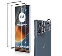 Holilo Para Motorola Edge 50 Fusion [2+2 Piezas] Protector de Pantalla Cristal Templado + Protector cámara, 9H Dureza HD Vidrio Templado Anti-Arañazos Sin Burbujas Glass Screen Protector