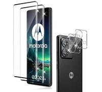 Holilo Para Motorola Moto Edge 40 Neo Protector de Pantalla Cristal Templado + Protector cámara, 2+2 Piezas 3D Vidrio Templado Anti-Arañazos Sin Burbujas Glass Protector