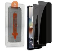 Holilo para Motorola Moto G56/G35/G05/G15 Protector de Pantalla Privacidad [Instalación Automática] Anti-Spy Cristal Vidrio Templado, 2 Piezas 9H Antiespía Anti-Arañazos Sin Burbujas Fácil instalación
