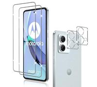 Holilo Para Motorola Moto G84 5G [2+2 Piezas] Protector de Pantalla Cristal Templado + Protector cámara, 9H Dureza HD Vidrio Templado Anti-Arañazos Sin Burbujas Glass Screen Protector