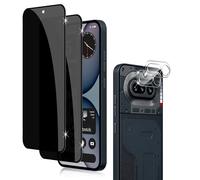 Holilo para Nothing Phone 4A Protector de Pantalla Privacidad + Protector cámara Cristal Templado, 2+2 Piezas Anti Espía Privacy Vidrio Película HD Vidrio Templado Anti-Arañazos