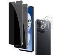Holilo para Realme Note 70T Protector de Privacidad+Cámara Cristal Templado | 2 Piezas Protector Pantalla Privacidad Anti Espía Privacy Vidrio Película +2 Piezas Protector Lente Cámara Vidrio Templado