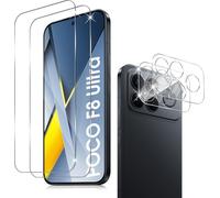 Holilo Para Xiaomi Poco F8 Ultra [2+2 Piezas] Protector de Pantalla Cristal Templado + Protector cámara, 9H Dureza HD Vidrio Templado Anti-Arañazos Sin Burbujas Glass Screen Protector