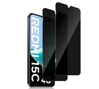 Holilo Para Xiaomi Redmi 15C 4G/5G/POCO C85 Protector de Pantalla Privacidad Cristal Templado 【2 Piezas】,Anti Espía Privacy Vidrio Película HD Vidrio Templado Anti-Arañazos