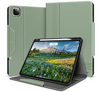 HOLIMET Funda para iPad Pro 12.9 2022 6.ª Generación, Piel de PU Case Protectora 2021/2020/2018 5.ª/4.ª/3.ª Gen con Soporte para Lápiz Apple, Función de Auto-Sueño/Estela, Nuevo