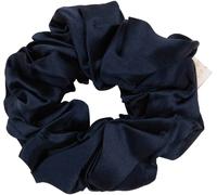 Holistic Silk - Pure Mulberry Silk Scrunchie Navy - Coleteros de seda Navy 1 St.