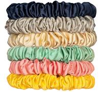 Holistic Silk - SKINNY SILK SCRUNCHIE SET - Coleteros de seda COLOURFUL 6 St.