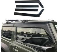 HOLIV 4 Piezas Coche Deflectores para Suzuki Jimny MK4 JB64W-JB74W 2019-2023, Deflectores Aire, Negro, Moderno, Autoadhesivo, SUV