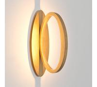 Holländer Aplique de pared LED ASTERISCO OVAL, color dorado, 45 cm, metal, atenuable