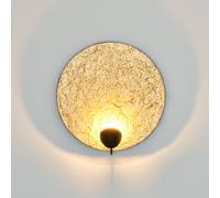 Holländer Aplique de pared LED Traversa, oro brillante, Ø 35 cm