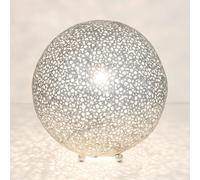Holländer Lámpara de mesa Lily Grande, Ø 43 cm, plata