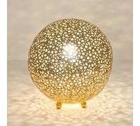 Holländer Lámpara de mesa Lily Piccolo, Ø 33 cm, oro
