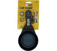 Holland Animal Care Excellent Pets - Pala de alimentación con clip de cierre para mascotas, 1 taza, pala 3 en 1, apta para lavavajillas, sin BPA