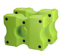 Holland Animal Care Vplast Bloque de obstáculos - Bloques de cavaletti - Bloque de salto - 40 x 30 x 15 cm - Plástico - 2 unidades - Verde