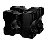Holland Animal Care Vplast Bloque de obstáculos - Bloques de cavaletti - Bloque de salto - 40 x 30 x 15 cm - Plástico - 2 unidades - Negro