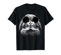 Holland Lop Rabbit con Gafas De Sol Estilo Grunge Hipster Camiseta