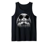 Holland Lop Rabbit con Gafas De Sol Estilo Grunge Hipster Camiseta sin Mangas
