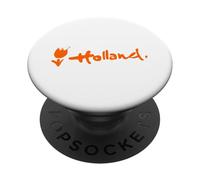 Holland Tulip Script Holanda Travel Heritage Graphic PopSockets PopGrip Adhesivo