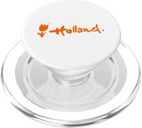 Holland Tulip Script Holanda Travel Heritage Graphic PopSockets PopGrip para MagSafe