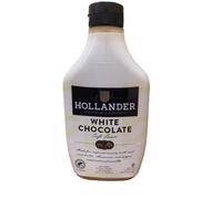 Hollander - Salsa de café de chocolate blanco | Sin OMG, sin gluten, sin soja, sin jarabe de maíz | Botella exprimible de 15 onzas