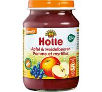 Holle Baby Food Jar Apple & Blueberry Bio 190g