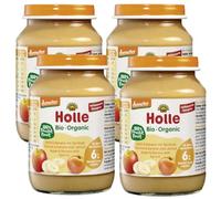 Holle Bio-Organic Potito Manzana Plátano y Albaricoque +6m 4x190 gr