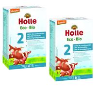 Holle Eco-Bio Leche de Continuación 2 +6m 2x600 gr