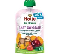 Holle Lazy Sweetato - Bolsita de Fruta con Boniato, Ciruela, Calabaza, Fresas y Avena - 100 g Holle