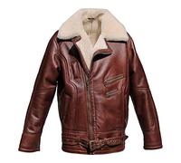 Hollert German Leather Fashion - Chaqueta - Básico - para hombre marrón castaño XL
