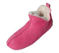 Hollert Hombre y Mujer Piel de Cordero Zapatillas Bali Fucsia Bettschuhe Cálido