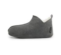 Hollert Hombre y Mujer Piel de Cordero Zapatillas Bali Gris/Blanco Bettschuhe