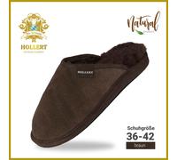 Hollert Mujer Merino Piel de Cordero Zapatillas Braun Cuero Auténtico