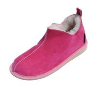Hollert Mujer Piel de Cordero Zapatillas Cinderella Fucsia Merino Piel de Oveja