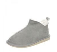 Hollert Mujer Piel de Cordero Zapatillas Cinderella Gris/Blanco Zapatilla