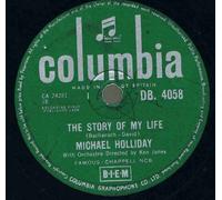 Holliday, Michael - Holliday, Michael Story Of My Life 7" Columbia DB 4058 EX 1958 mauve label, vinyl is mint but there is writing on the label