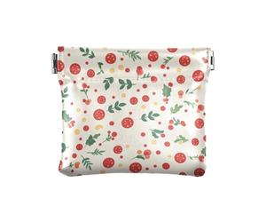 Hollies and Berries - Cartera de cuero para mujer, práctica mini bolsa de maquillaje para hombres y mujeres de viaje