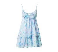 HOLLISTER Vestido de verano 'BARE FESTIVAL' turquesa / azul real / azul claro / ciruela 36 turquesa / azul real / azul claro / ciruela