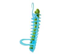Hollow Basket Perch Stand, Bird Millet Holder Toy, 9,84 pulgadas, Bright Color Foraging Alimentador, Sturdy Hanging Design, Fun Treat Dispenser for Parakeets and Cockatiels, Multicolor