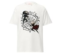 Hollow Knight - Camiseta inspirada en la canción de seda, hecha por fanáticos, diseño de Hornet Duel in The Web, camiseta unisex de algodón para jugadores para uso casual, ropa de calle y convenciones