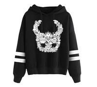 Hollow Knight Silksong Pic Sudadera con capucha para mujer y hombre, manga larga, ropa de calle de moda 2025., Negro, XL