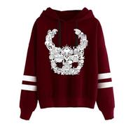 Hollow Knight Silksong Pic Sudadera con capucha para mujer y hombre, manga larga, ropa de calle de moda 2025., rosso, XS