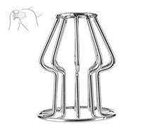 Hollow Out Design Beginners Butt Plug Sex Love Games Personal Massager for Women Men Couples Stainless Steel Anal Plug SM Anal Stimulation Toy Expand(L)