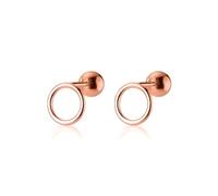Hollow Round Stud Earrings For Women Wedding Baby Girls Minimalist