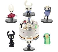 Hollow Silksong Figuras, 6 Piezas Hollow Knight Figura de Acción, Figuras de Hollow Knight, Anime Juego Hollow Silksong Figura, Hollow Knight Figuras, Figuras Anime Hollow Knight, Regalo para Fans (A)