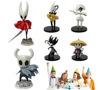Hollow Silksong Figuras, 6 Piezas Hollow Knight Figura de Acción, Figuras de Hollow Knight, Anime Juego Hollow Silksong Figura, Hollow Knight Figuras, Figuras Anime Hollow Knight, Regalo para Fans (B)